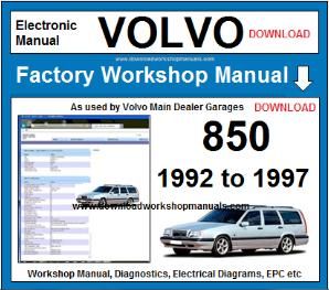 VOLVO 850 Workshop Repair Manual